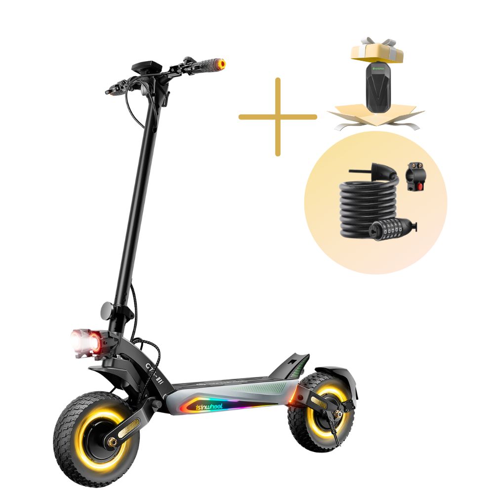 GT4 Trottinette électrique tout-terrain à double moteur 2400W - GT4+Cadenas antivol €918.99