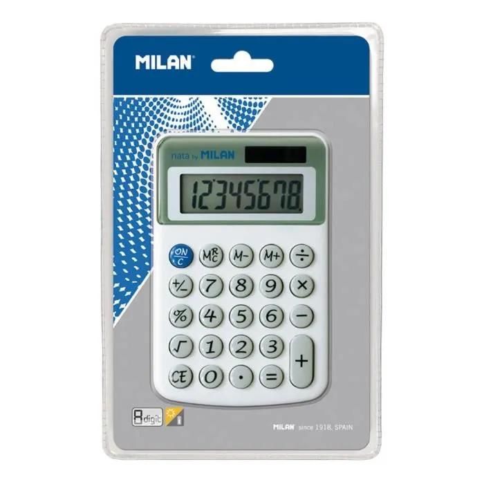 Milan Basic Calculator, White