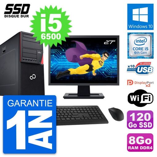 Fujitsu P756 MT 27-inch Core i5 Laptop - 8GB RAM, 120GB SSD, Windows 10, WiFi