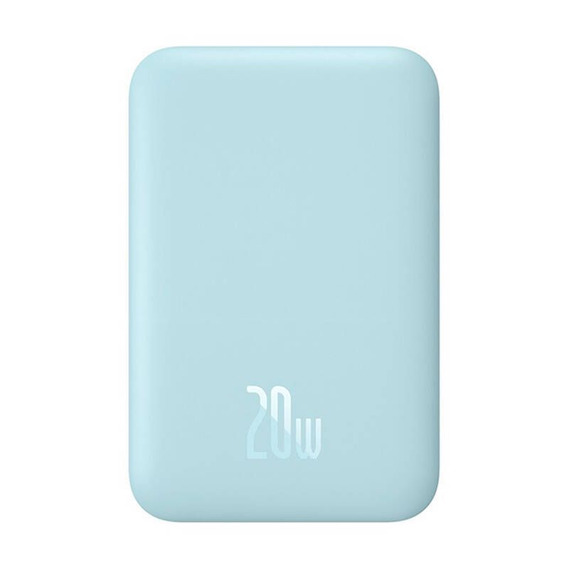 Baseus Mini Air Wireless Charging Power Bank Type-C, 20W, 6000mAh + Type-C Cable, 30cm - Blue
