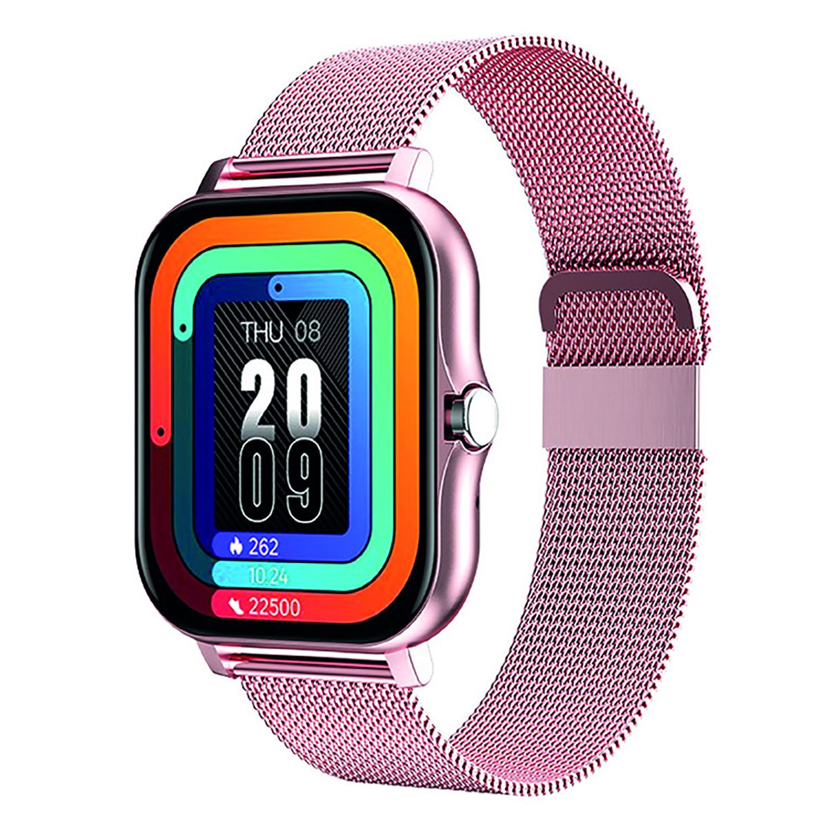 Avizar Balneo Smartwatch 1.69' Screen Bluetooth 5.1 IP67 Steel Bracelet Rose Gold