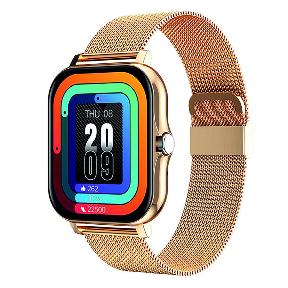 Avizar Balneo Smartwatch 1.69' Screen Bluetooth 5.1 IP67 Steel Bracelet Golden