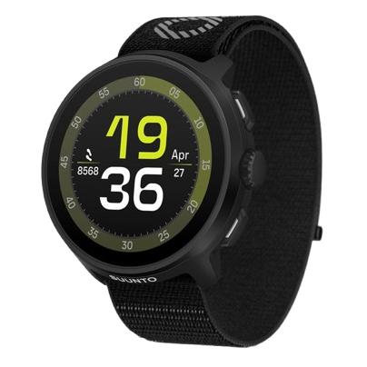 Suunto Connected Watch Run Bluetooth Black with Nylon Textile Strap Black