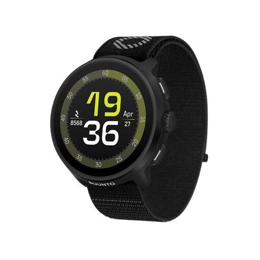 Montres connectées Suunto Run Bluetooth Noir avec bracelet en nylon textile Noir