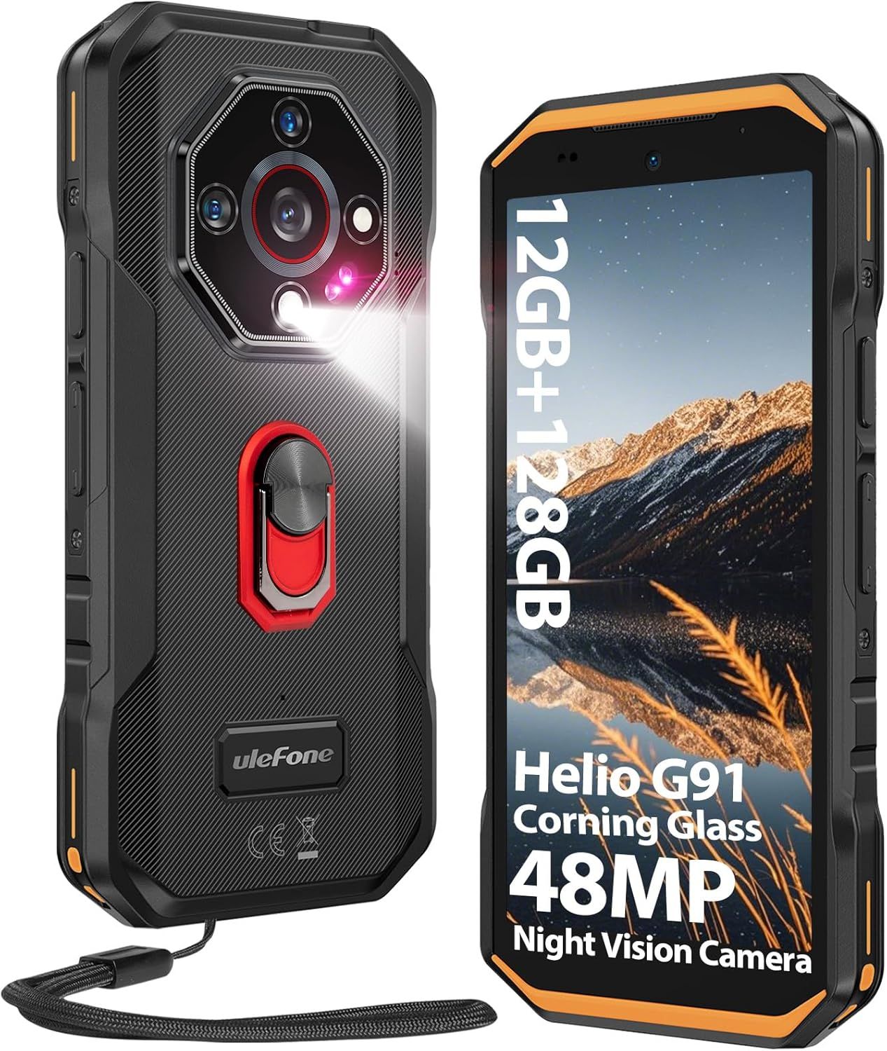 Ulefone Armor X32 5G Incassable - 12GB + 128GB, 48MP Caméra, 5.65" FHD+ Display, IP68 Étanche, 5500mAh Batterie