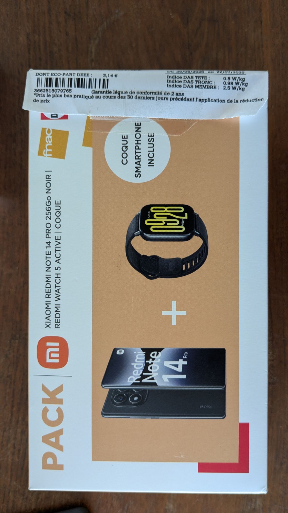 Pack Xiaomi Redmi Note 14 Pro 256 Go Noir