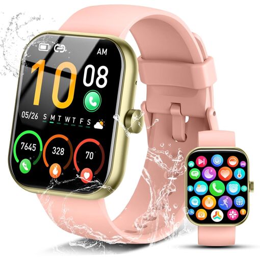 Montre Connectée Homme Femme MAEC GROUPE CAHORS, Écran Tactile HD 1,96'', Appels Bluetooth, 110+ Modes Sportifs, Suivi du Sommeil, Étanche IP68