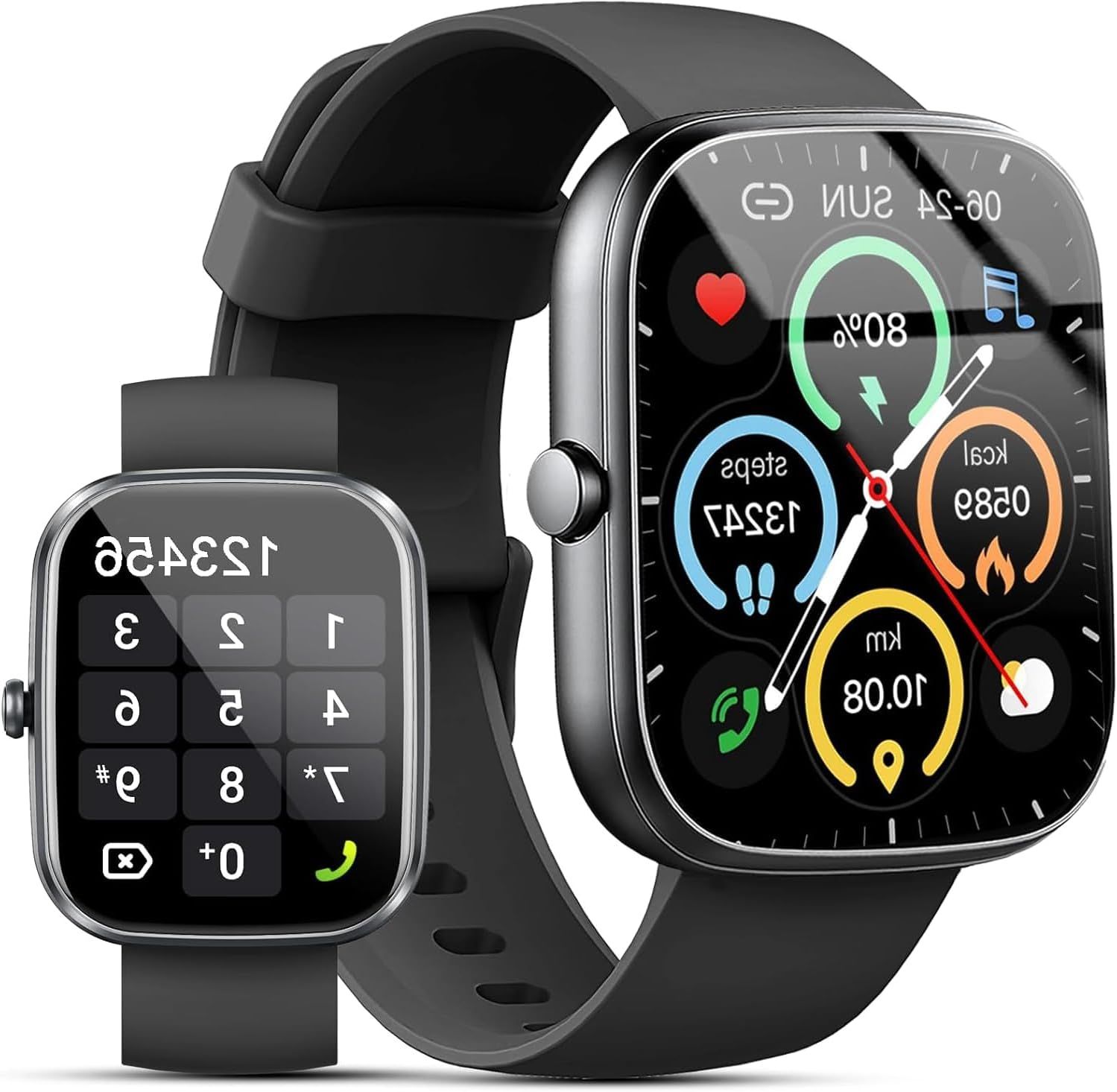 Smartwatch para Hombre y Mujer de MAEC GROUPE CAHORS, Pantalla Táctil HD de 1.91'', Llamadas Bluetooth, 110+ Modos Deportivos, Monitoreo del Sueño/Frecuencia Cardíaca/SpO2, Resistente al Agua IP68 para Android/iOS