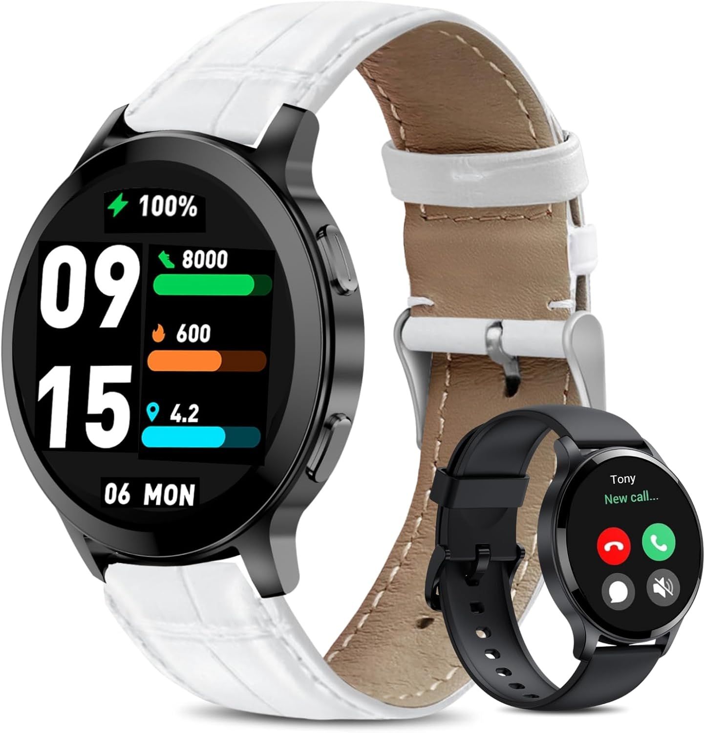 Smartwatch MAEC GROUPE CAHORS - 1.5'' HD, Bluetooth Calls & Notifications, 100 Sports Modes, IP68 Waterproof, Sleep Tracker