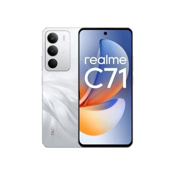 Realme C71 Smartphone, 8GB RAM, 256GB Storage, 6.67" 120Hz Display, NFC, 6000mAh Battery, White Swan