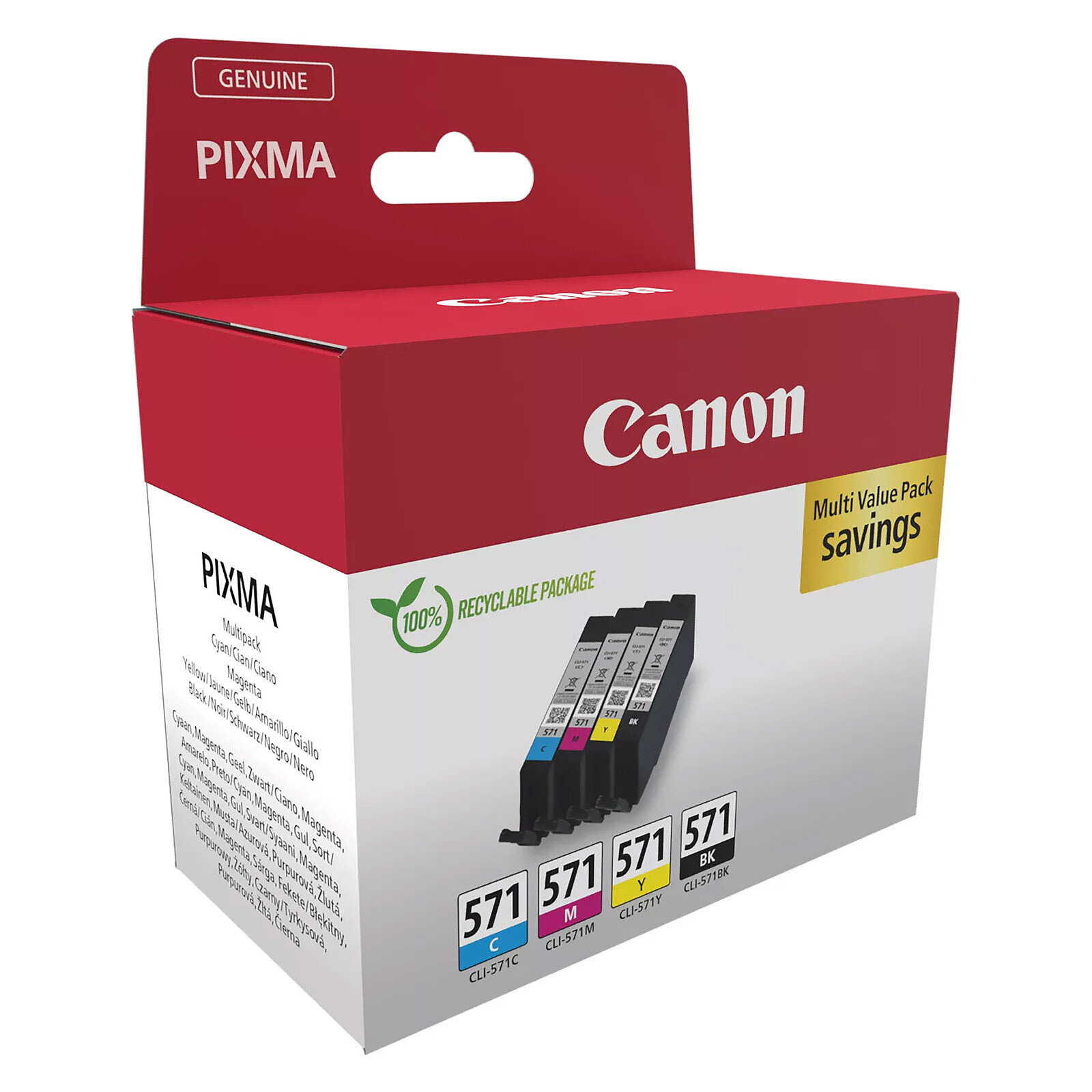 Canon CLI-571 Multipack BK/C/M/Y 