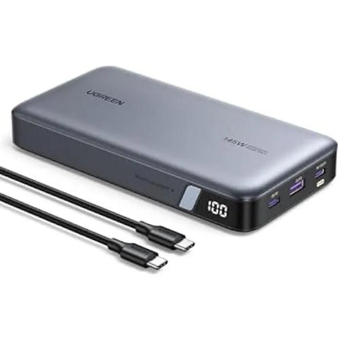 Batería externa Ugreen - 25.000 mAh - 145W - Gris