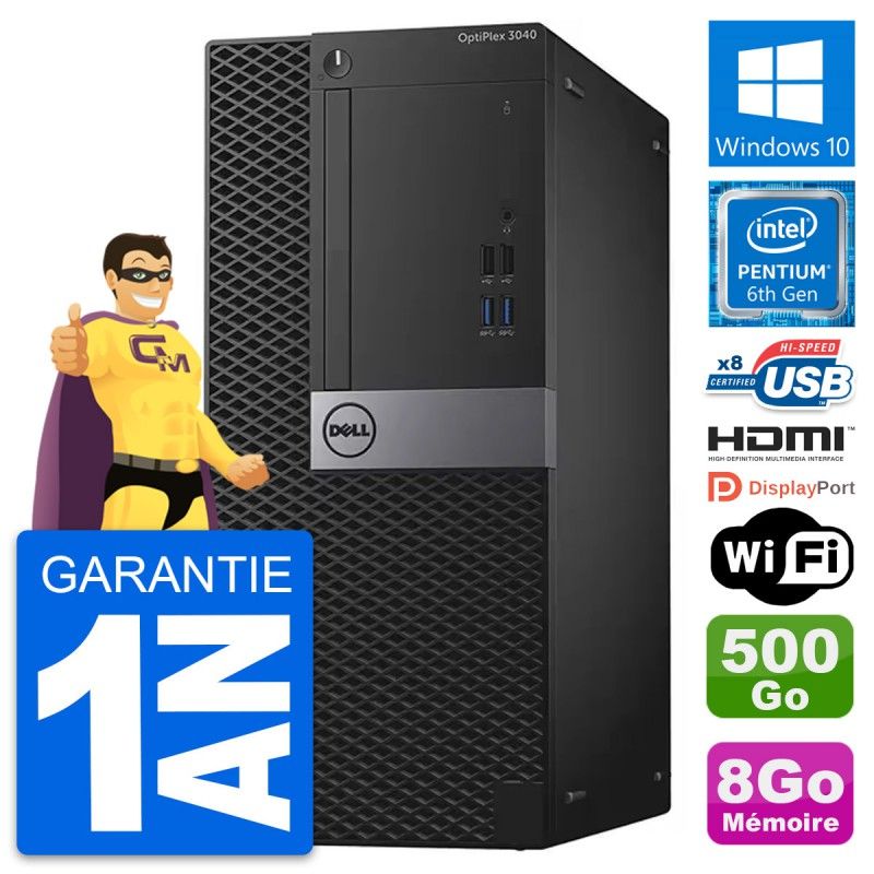 Dell OptiPlex 3040 Desktop PC - Intel Core i5-4400, 8GB RAM, 500GB HDD, HDMI, WiFi