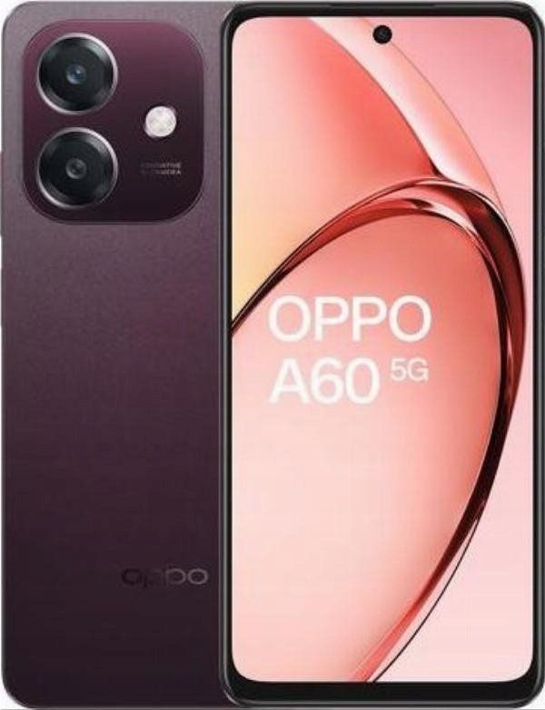 Oppo A60 5G - 4GB RAM/128GB Storage, Black (Black Red) Dual SIM
