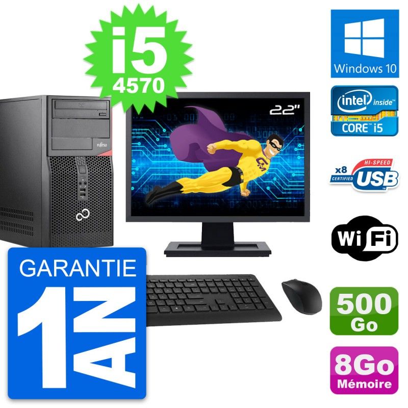 Fujitsu P520 22-inch Core i5 Laptop - 8GB RAM, 500GB HDD, Windows 10