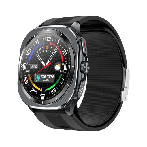 Advanced Health Tracking Smartwatch with ECG and Blood Pressure - Black
