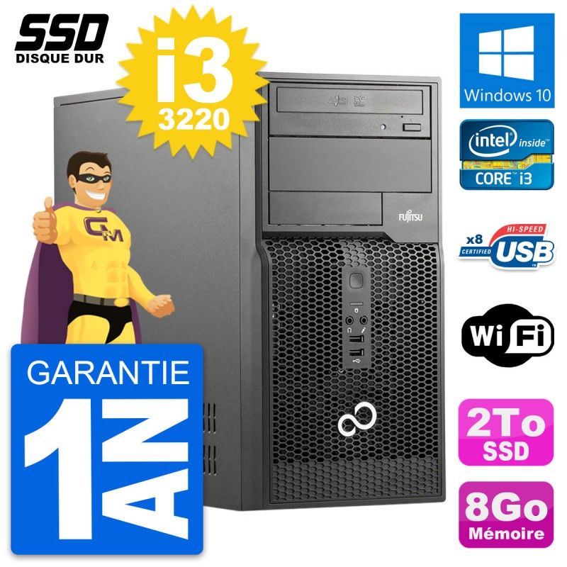 Fujitsu Esprimo P510 Intel Core i3-3220 8GB RAM 2TB SSD Windows 10 PC Tour