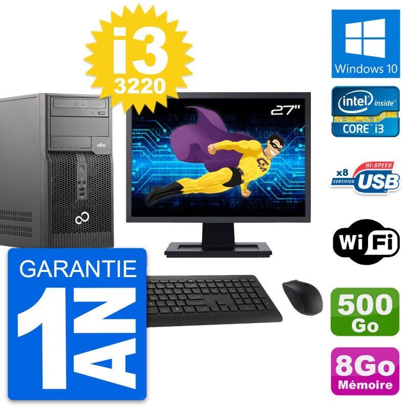 Fujitsu P510 27-inch Core i3 Laptop - 8GB RAM, 500GB HDD, Windows 10, WiFi