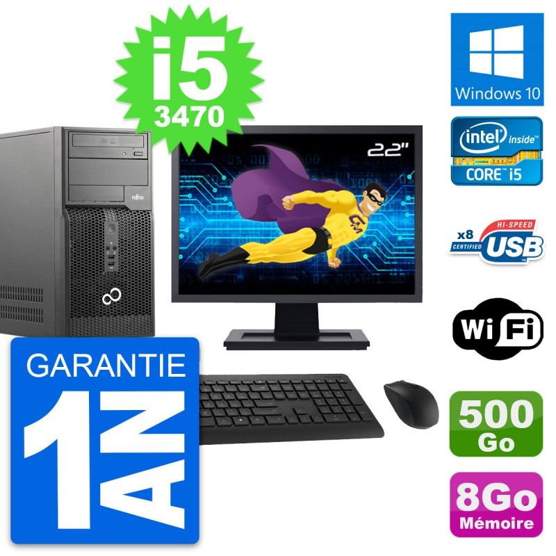 Fujitsu P510 22-Inch Core i5 Laptop - 8GB RAM, 500GB HDD, Windows 10, WiFi