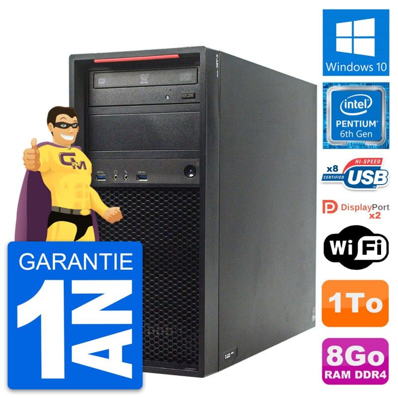 Lenovo P320 MT - Ordenador de escritorio Intel Pentium G4400, 8 GB de RAM, 1 TB HDD, Windows 10