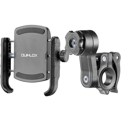 Support de vélo Interphone Quiklox Crab Pro, support en aluminium, noir, pour femmes