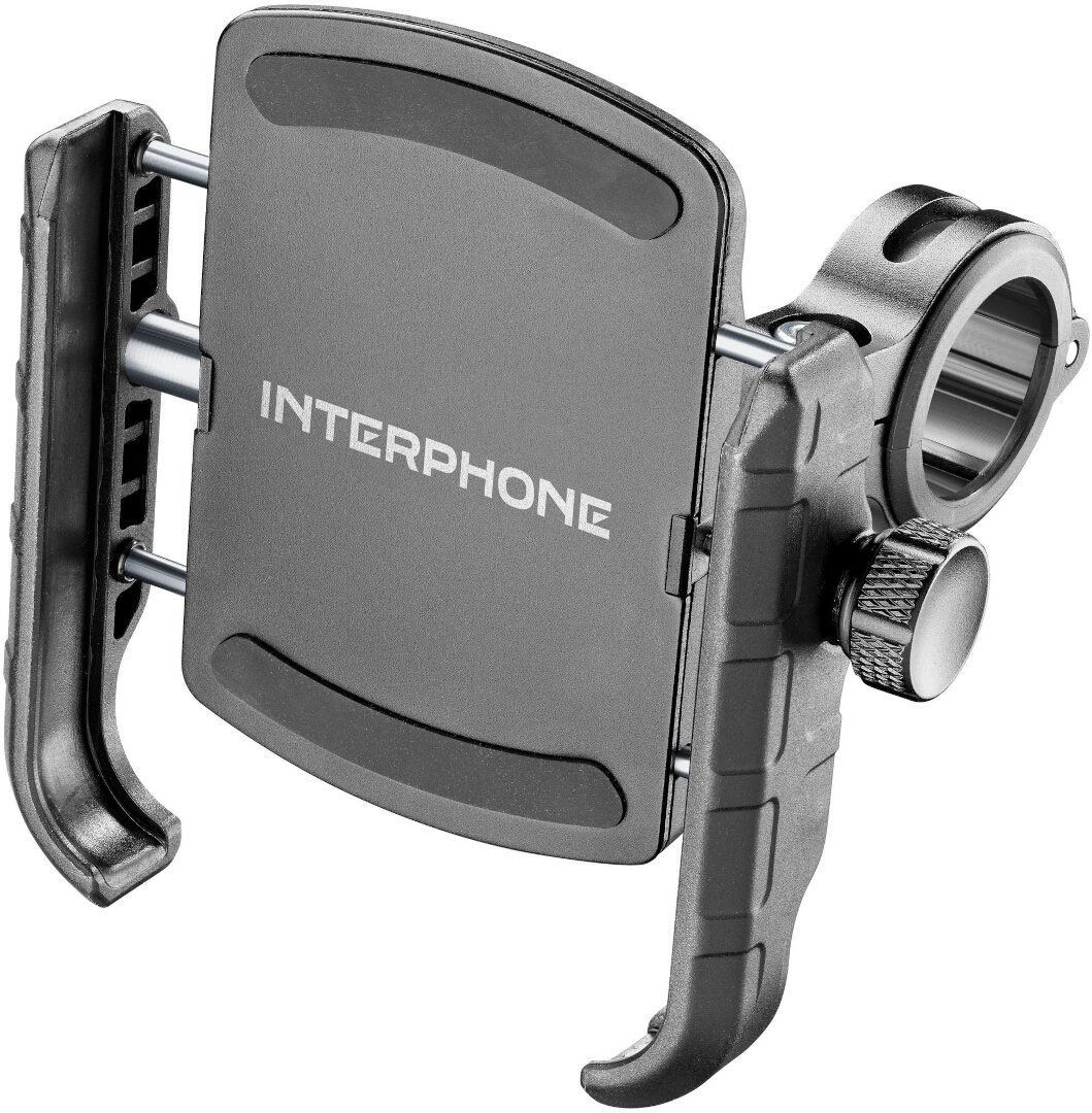 Interphone Universal Smartphone Holder with Anti-Vibration Module, Black