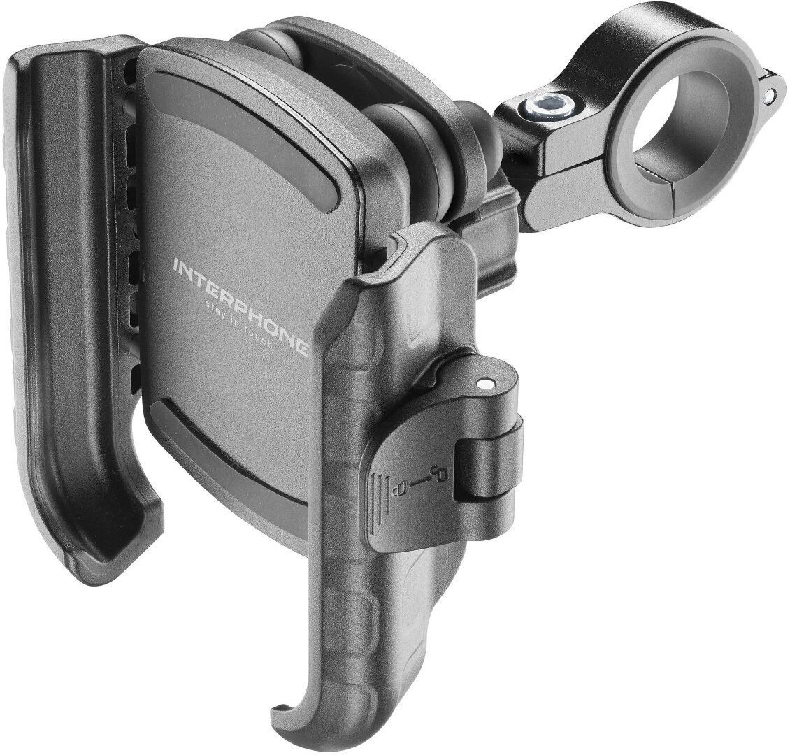 Interphone Universal Smartphone Holder with Anti-Vibration Pro Module, Black