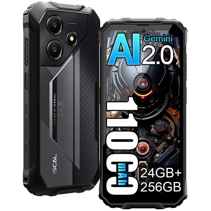 Blackview Oscal MARINE 2 - 6.56" Incassable Phone, 24GB+256GB, 11000mAh Battery, Android 15, 4G/GPS, Double SIM