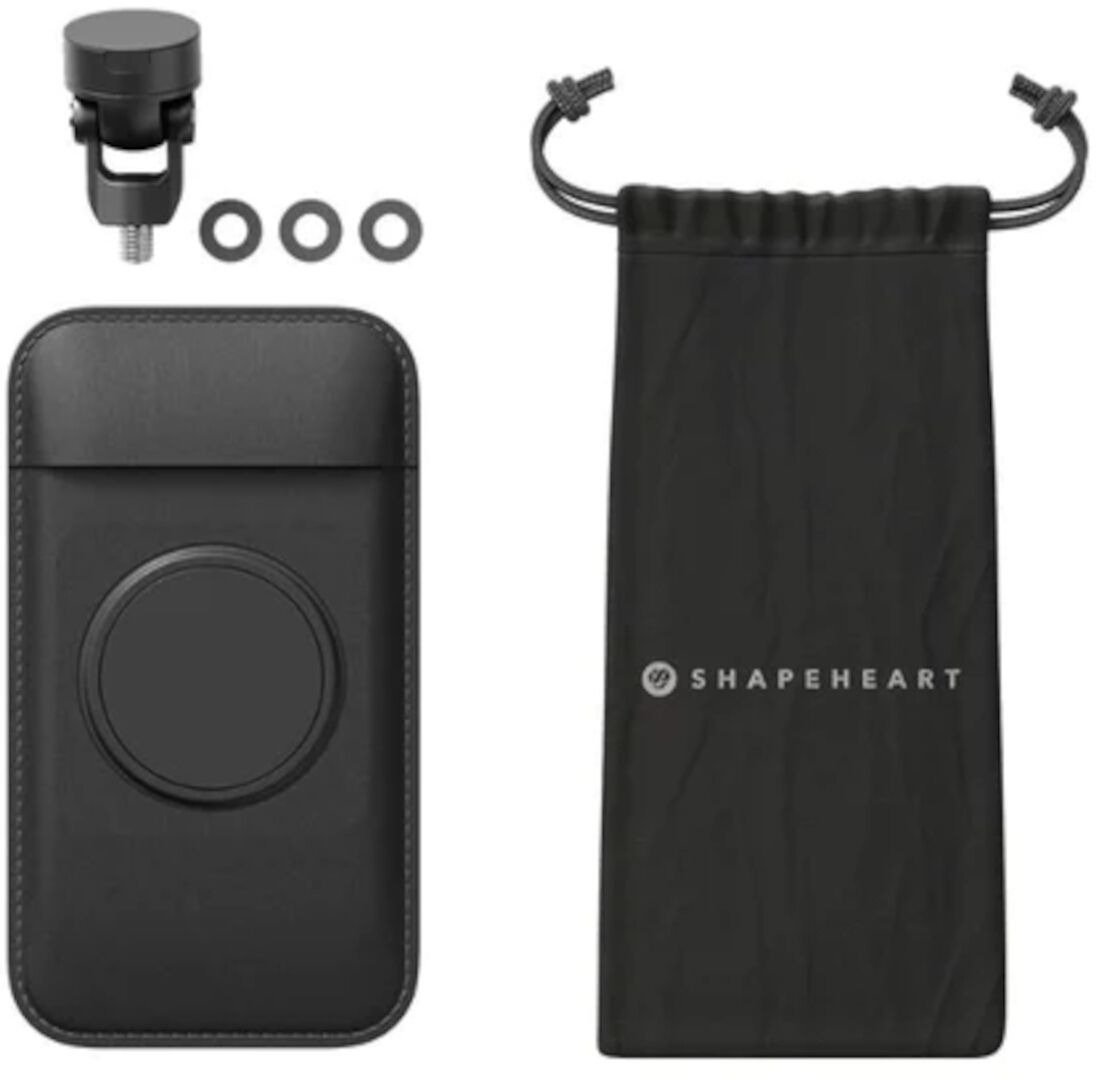 Shapeheart Motorcycle Smartphone Mount, Black, Size M for Men