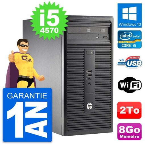 HP 280 G1 MT Desktop PC - Intel Core i5, 8GB RAM, 2TB Storage, Windows 10
