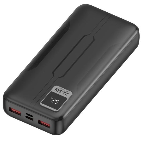 Leotec Lepow20W22K Lithium Polymer Power Bank 20,000 mAh Black