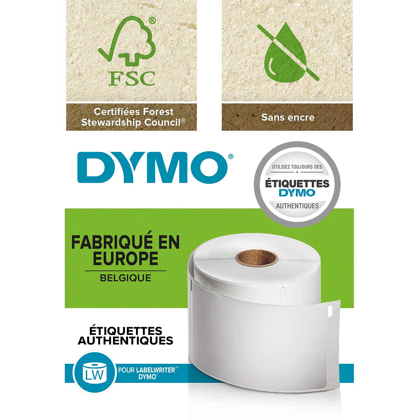 DYMO Pack of 500 Return Address Labels for LabelWriter - 25 x 54 mm