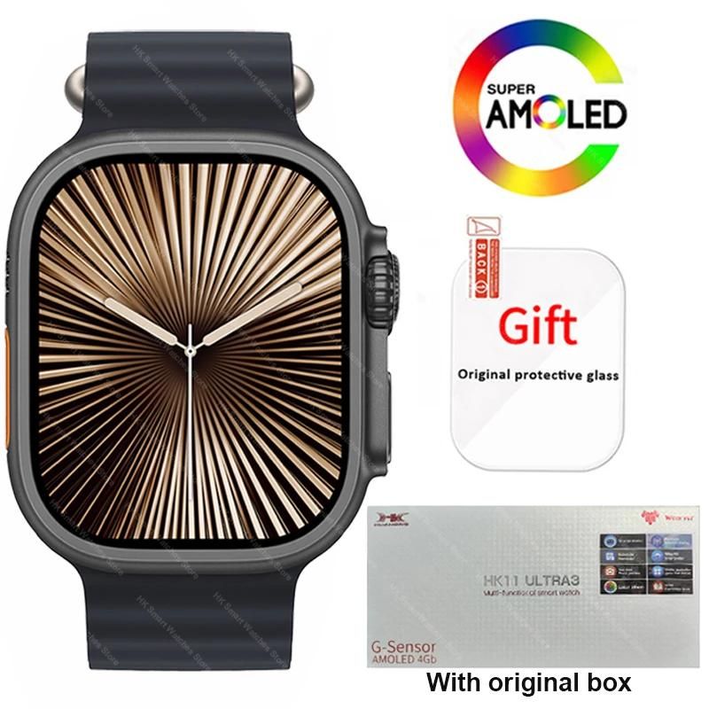 TAIS TOI JALOUX HK11 Ultra 3 Smartwatch 2025 - 49mm AMOLED, NFC, Boussole, Montre Intelligente pour Hommes et Femmes