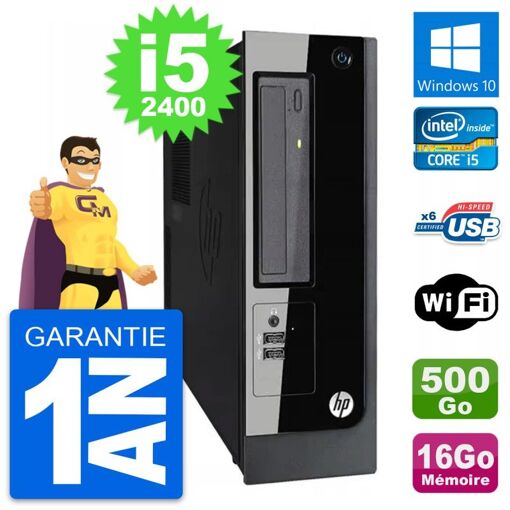 HP Pro 3300 SFF PC - Intel Core i5, 16GB RAM, 500GB HDD, Windows 10, WiFi