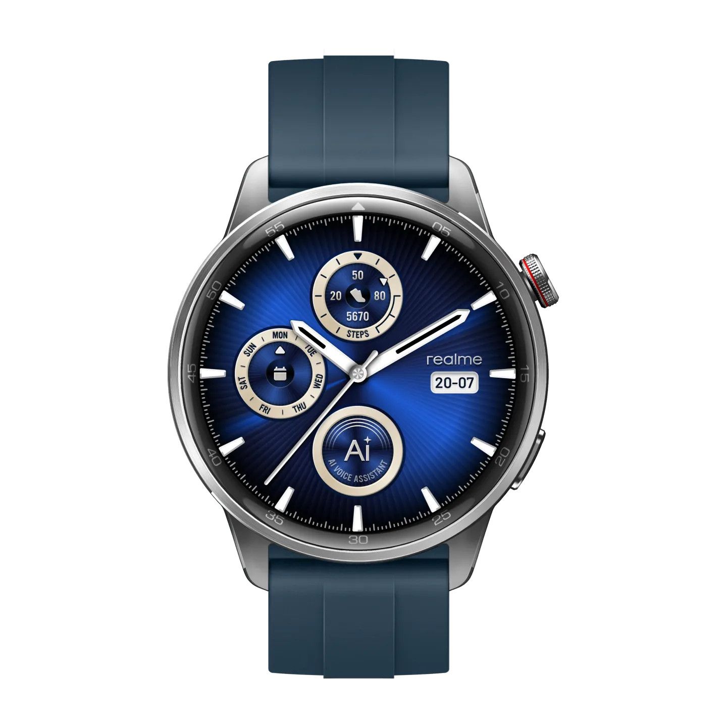 Realme Watch S2 - Reloj digital táctil de 1,43'', Pantalla AMOLED, Plata