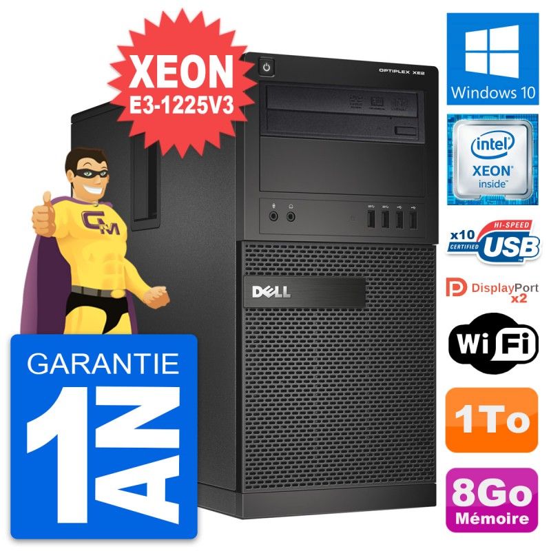 Dell OptiPlex XE2 Desktop PC - Intel Core i7-12700H, 8GB RAM, 1TB HDD, Windows 10, WiFi