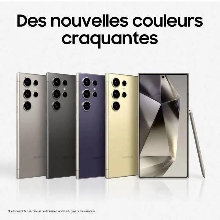 Téléphone intelligent Samsung Galaxy S24 Ultra 512 Go Violet - Réfurbiqué - État Excellent