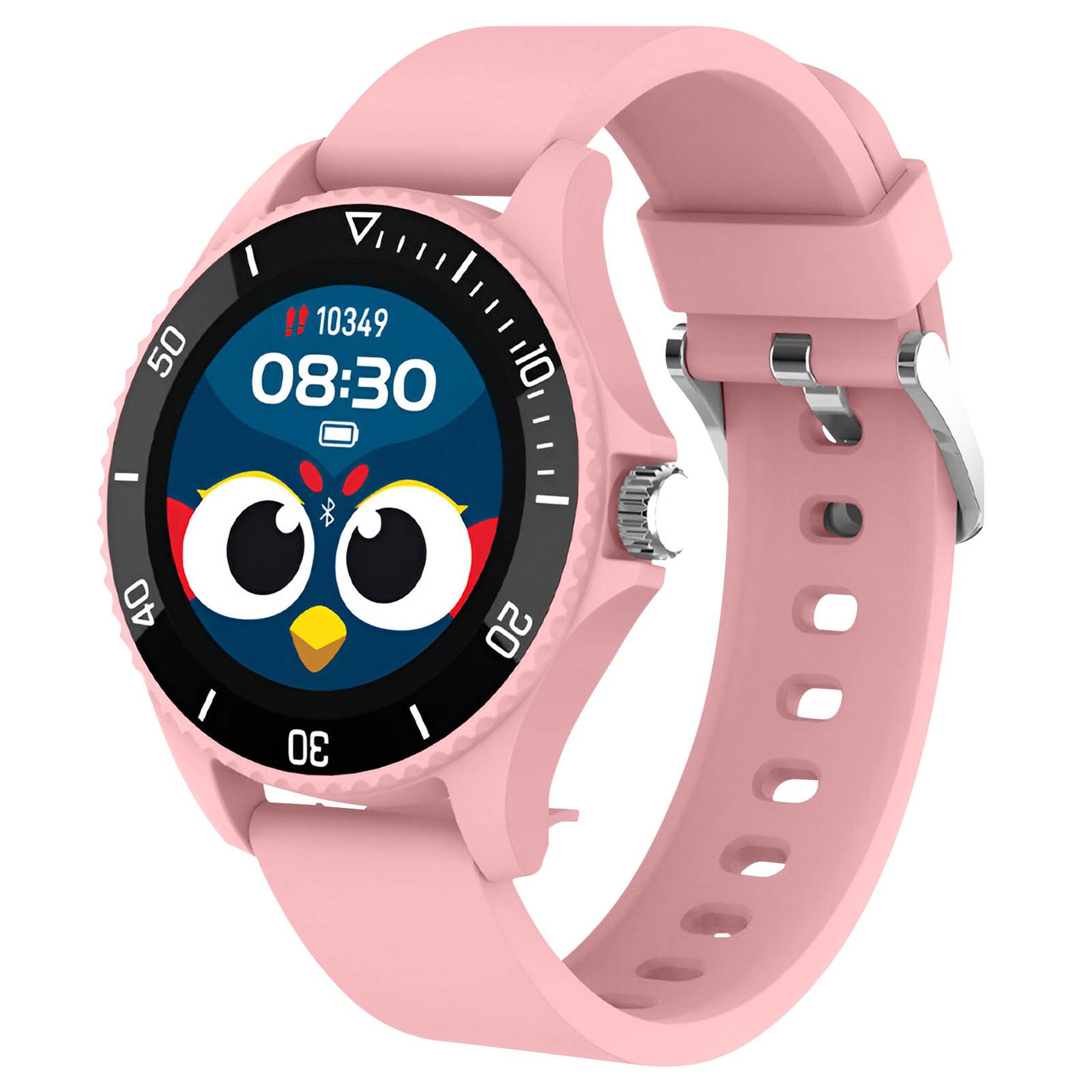 Maxlife Kids Bluetooth Watch, Waterproof IP68, Clear Pink