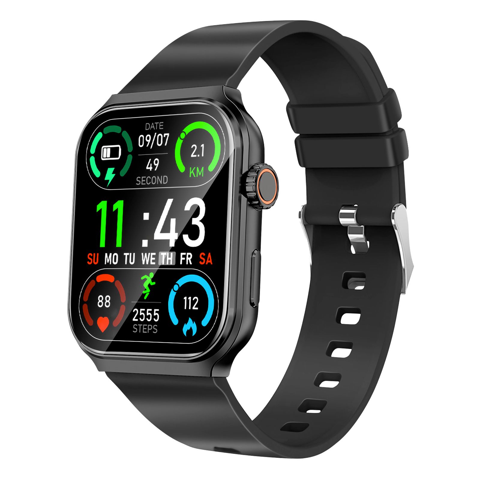 Akashi Bluetooth Smartwatch - Black
