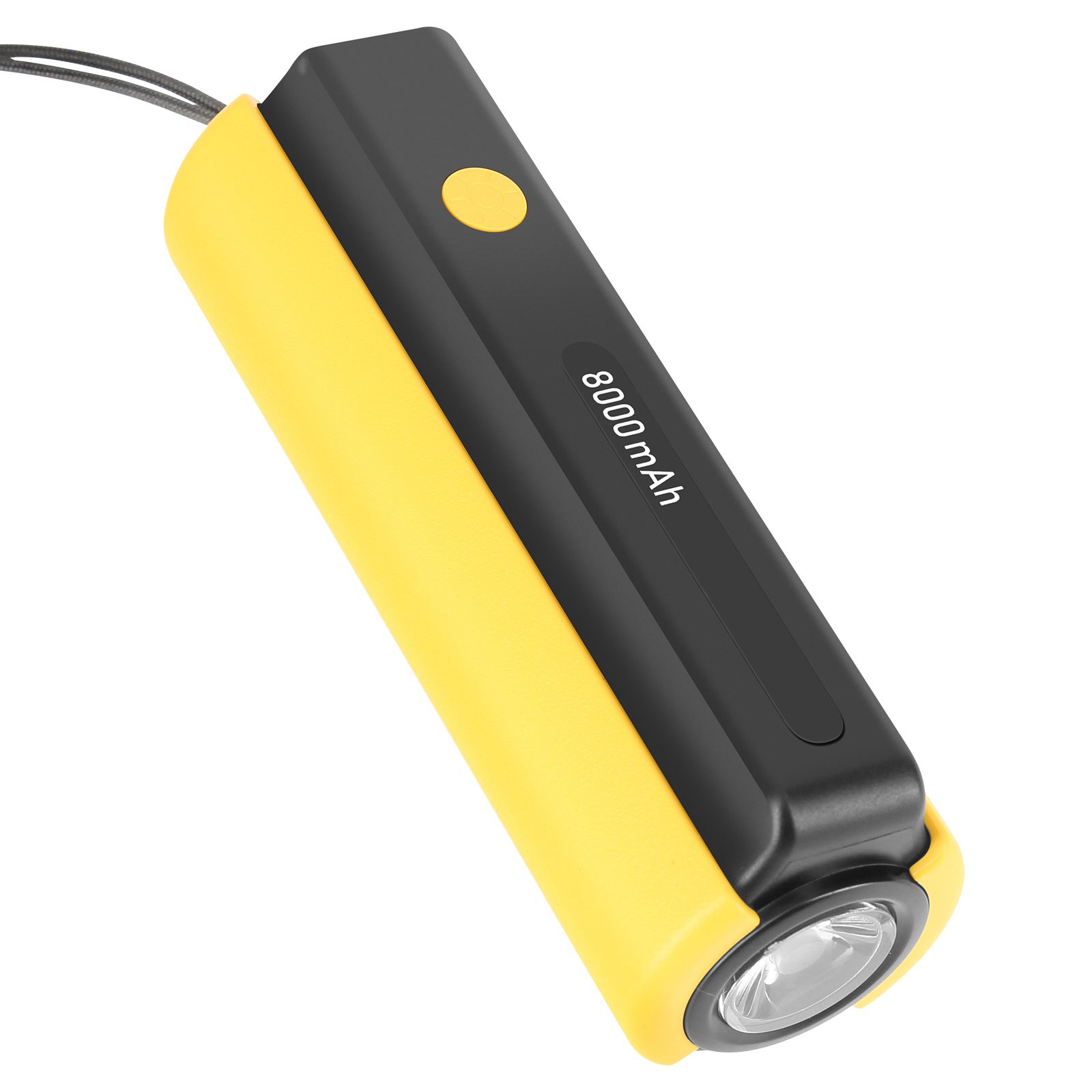 Batería externa LinQ de 8000 mAh con linterna integrada y cable 3 en 1