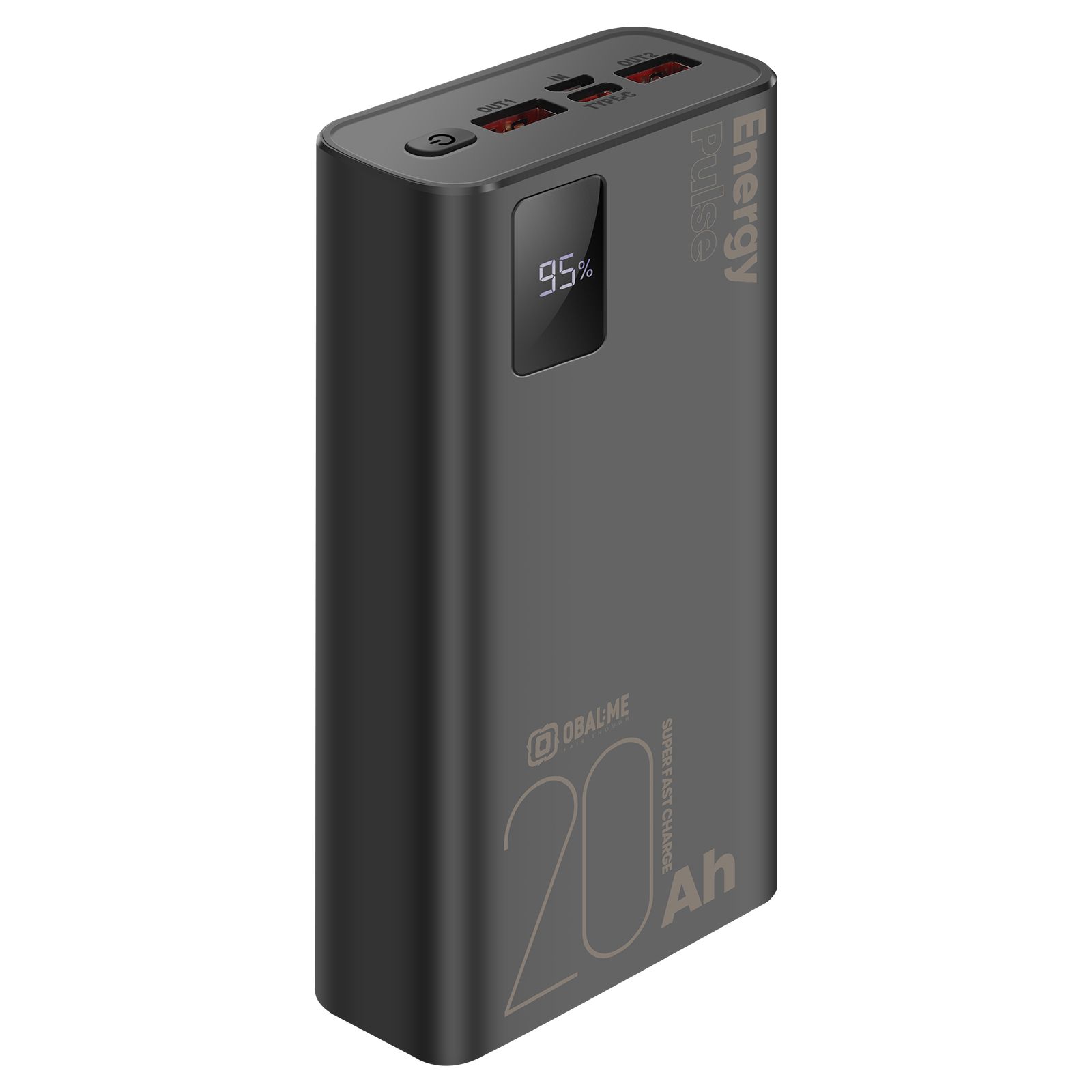 Powerbank 20000mAh EnergyPulse USB-A/USB-C PD 22.5W with Digital Display