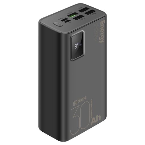 Batería portátil 30 000 mAh EnergyPulse USB-A/USB-C PD 22.5W con pantalla digital