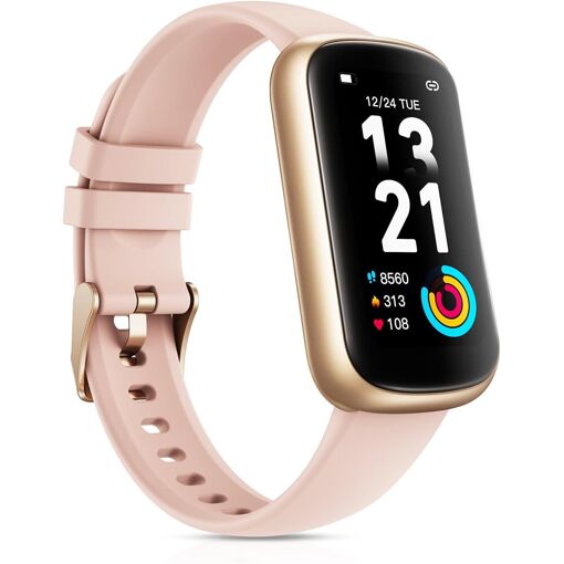 Montres connectées pour femmes Spider Instinct, montre sportive de 1,47'' avec moniteur de fréquence cardiaque / oxygène sanguin / suivi du sommeil, compteur de pas et trackers d'activité, notifications et bracelet étanche 3ATM pour Android iOS (MON8301515)