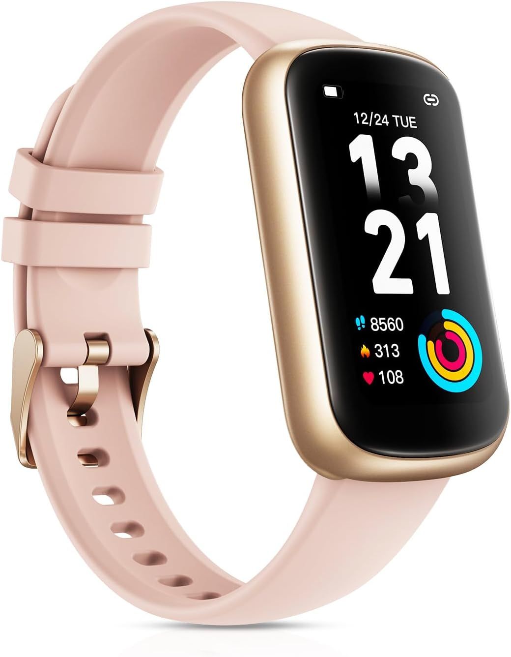 Reloj inteligente para mujeres Spider Instinct, reloj deportivo de 1,47'' con monitor de frecuencia cardíaca/oxígeno en la sangre/seguimiento del sueño, contador de pasos y rastreadores de actividad, notificaciones y brazalete resistente al agua de 3ATM para Android iOS (MON8301515)