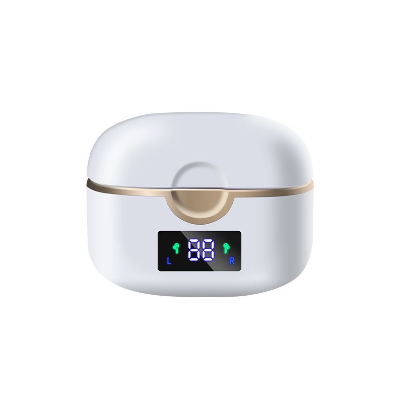INF Wireless Bluetooth 5.0 Headphones with Two Dynamic Speakers - White