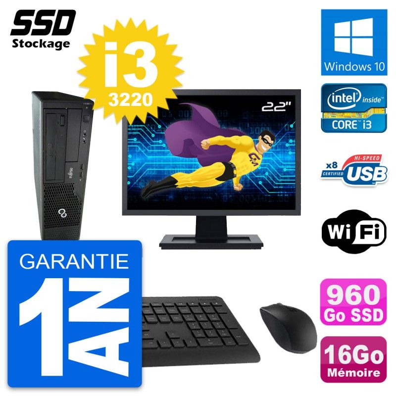 Fujitsu E510 DT 22-Inch Desktop Computer