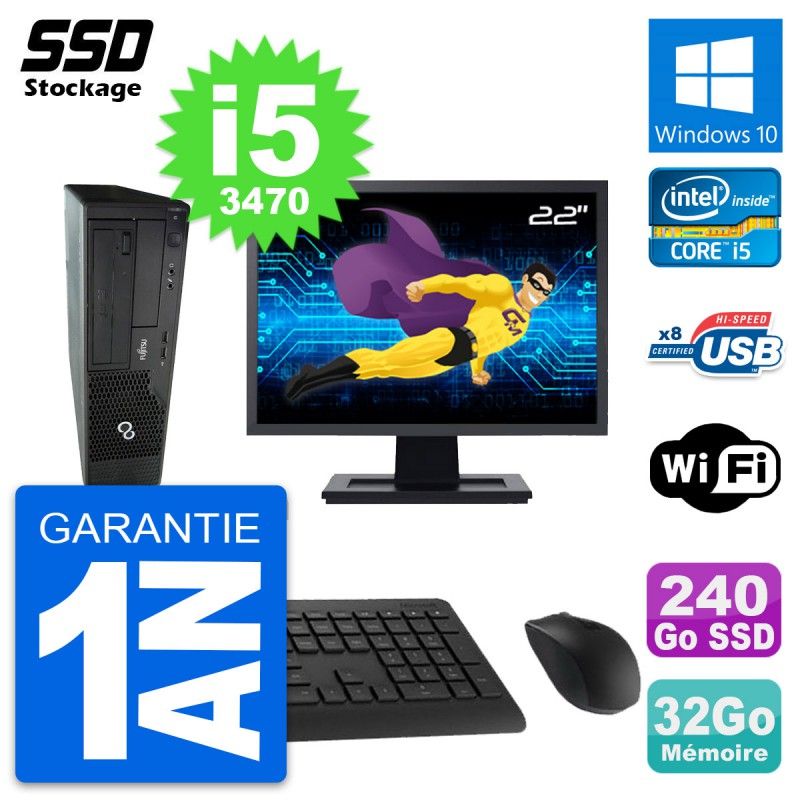 Fujitsu E510 DT 22-Inch Desktop PC