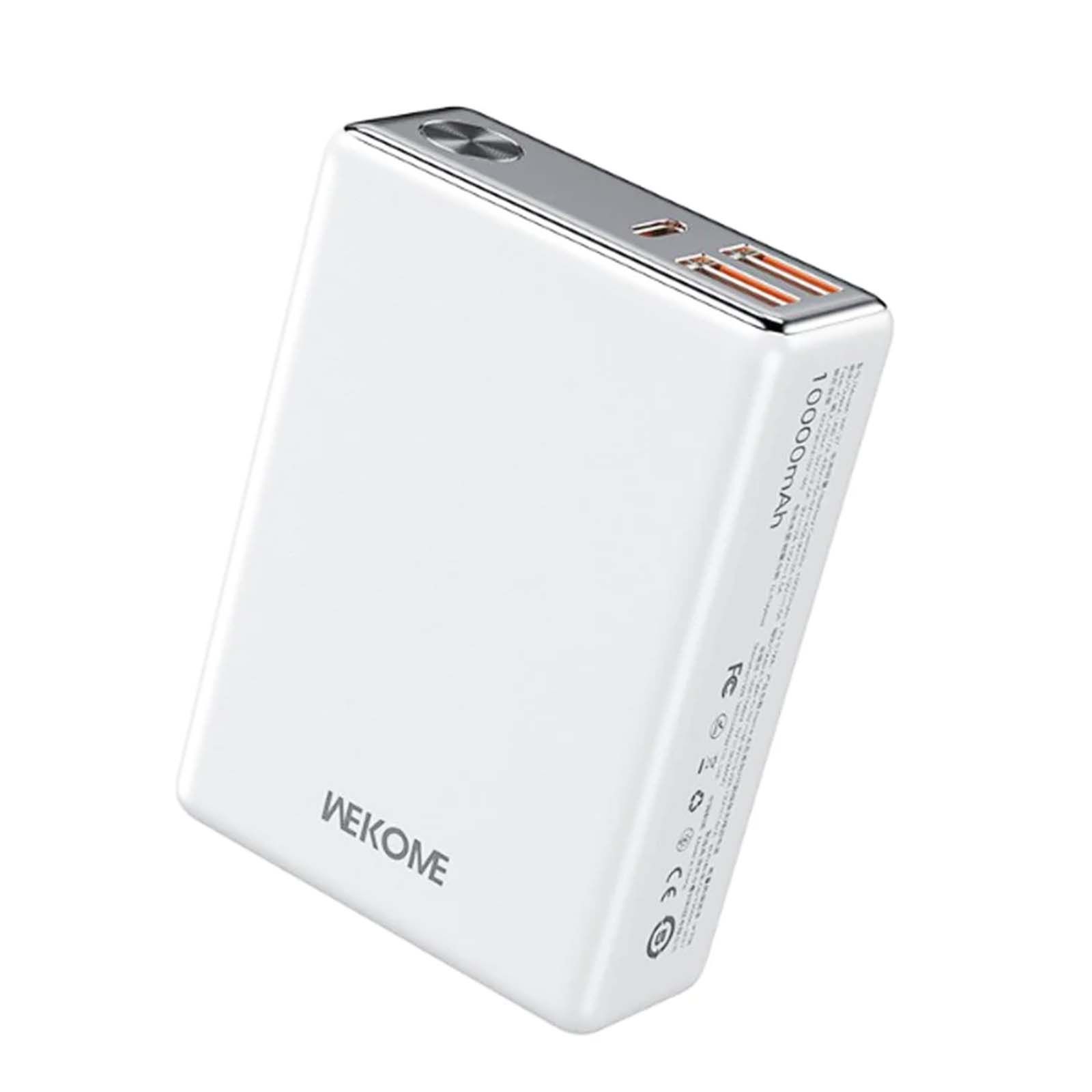 Wekome Powerbank WP-27 - 10,000mAh Li-Polymer, 2x USB-A QC3.0 22.5W, USB-C PD 20W