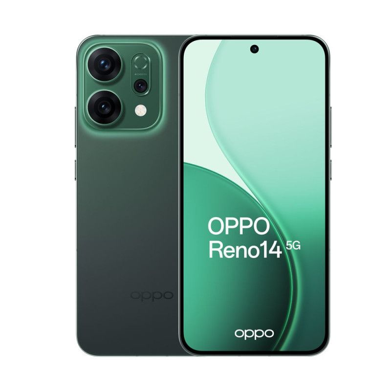 Teléfono móvil Oppo Reno 14 6.59' 5G - Doble SIM nano, 512GB, Verde Esmeralda