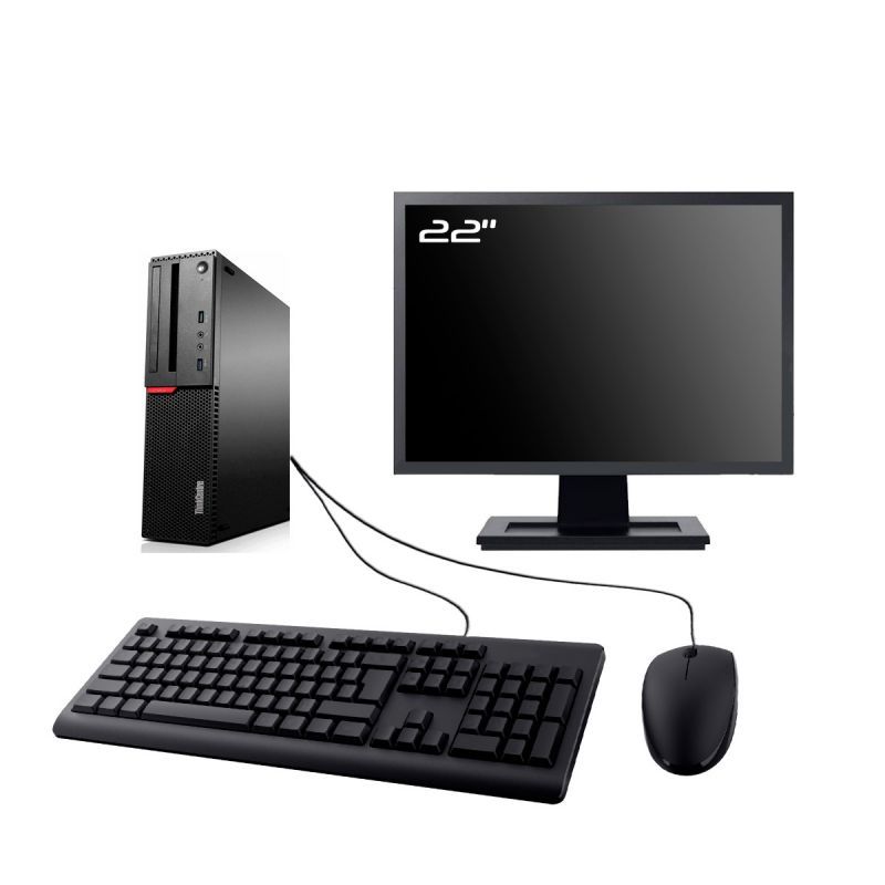 Lenovo ThinkCentre M800 SFF Computer - 22" Screen, Intel I5-6500, 32GB RAM, 2TB SSD, Windows 11